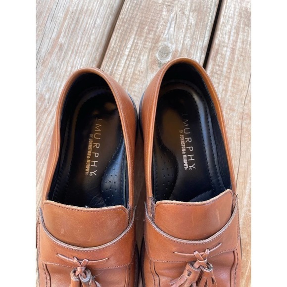 J. Murphy by Johnston & Murphy Men\'s Loafers Tassel Slip On Cognac Shoes Size 11 main image 9